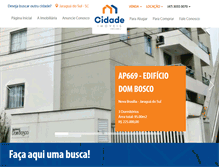 Tablet Screenshot of imoveiscidade.com.br